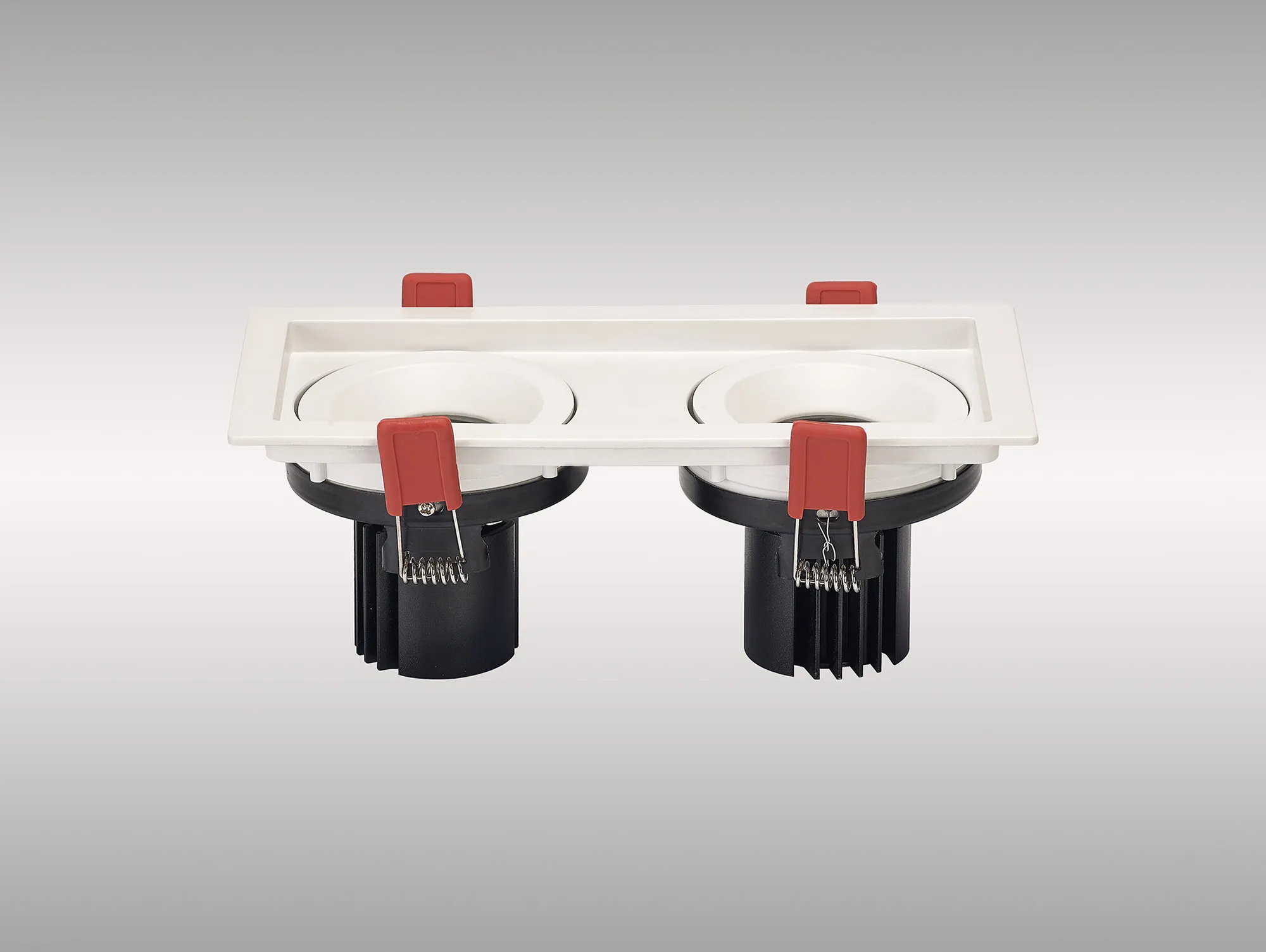 DM202509  Bezz 10-2 Dimmable Tridonic 2 x10W 2 x 716lm 3000K 12° ,Matt White Adj. Deep Recess spot light, Driver Not Required,IP20.